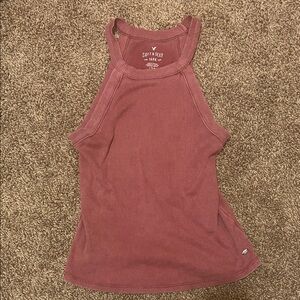 American Eagle Outfitters Soft & Sexy Ribbed Tank Top - Mauve